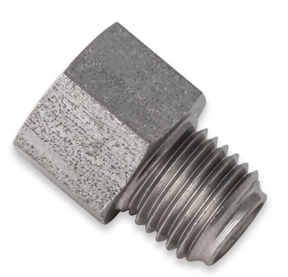 Earl's Performance Hardline Adapters 00122ERL Fitting, Adapter, Inverted Flare to Inverted Flare, Straight, Stainless Steel, Natural, 3/8-24 in., M10 x 1.0 Inverted Flare, Each thumbnail 2