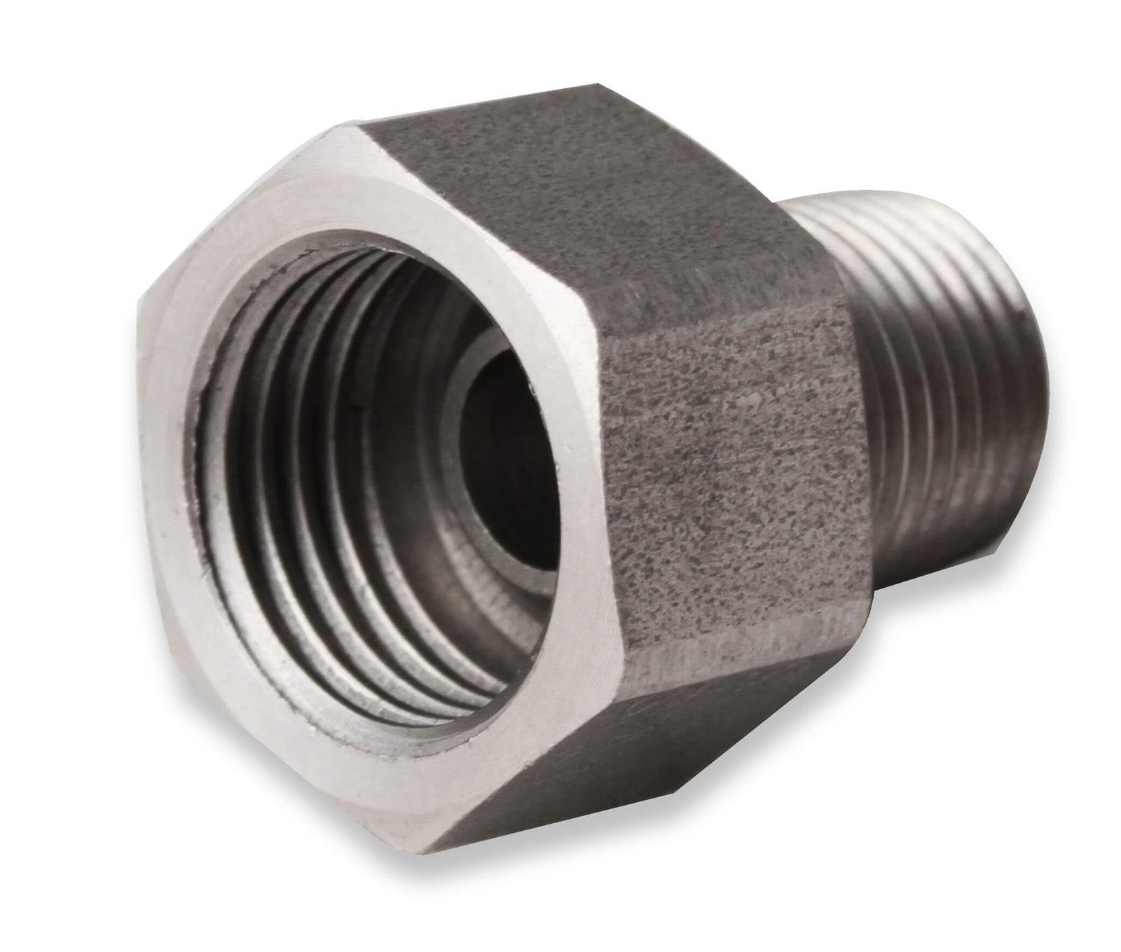 Earl's Performance Hardline Adapters 02052ERL Fitting, Adapter, Inverted Flare to NPT, Straight, Stainless Steel, Natural, 1/2-20 in., 1/8 in. NPT, Each thumbnail 2