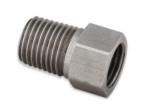 Earl's Performance Hardline Adapters 02054ERL Fittings and Adapters, Adapters, Straight, Stainless, Natural, 1/4 in. NPT Male NPT, 1/2 in.-20 Inverted Flare Female Inverted Flare, Each thumbnail 4