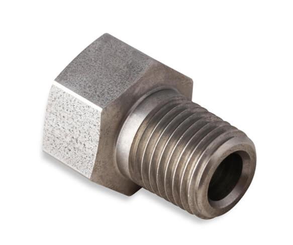 Earl's Performance Hardline Adapters 02074ERL Fitting, Adapter, Inverted Flare to NPT, Straight, Stainless Steel, Natural, 1/4 in. NPT, 5/8-18 in. Inverted Flare, Each thumbnail 4