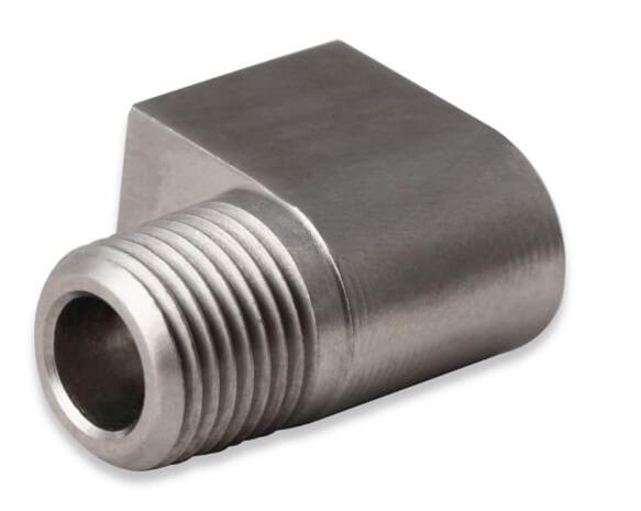 Earl's Performance Hardline Adapters 03032ERL Fitting, Adapter, Inverted Flare to NPT, 90 Degree, Stainless Steel, Natural, 1/8 in. NPT, 3/8-24 in. Inverted Flare, Each thumbnail 3