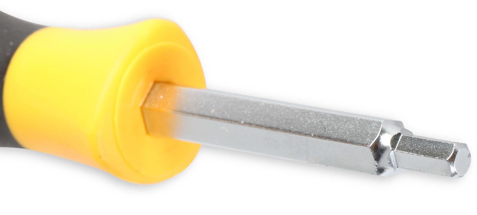 Earl's Performance Quarter-Turn Fastener Tools 042ERL Wrench, Quick Fastener, Steel, Black/Yellow Handle, 3/16 in. Hex Head, for Fasteners, Each thumbnail 2