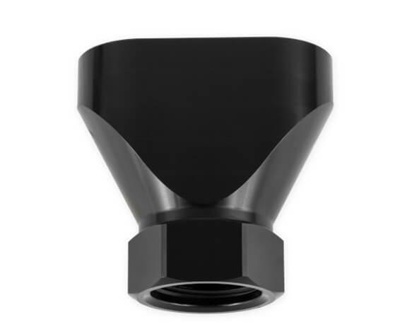 Earl's Performance Fuel Distribution Blocks 100162ERL Block, Y-Type, Billet Aluminum, Black Anodized, -12 AN O-Ring Female Inlet, -10 AN O-Ring Female Outlets, Each thumbnail 3
