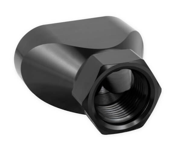 Earl's Performance Fuel Distribution Blocks 100162ERL Block, Y-Type, Billet Aluminum, Black Anodized, -12 AN O-Ring Female Inlet, -10 AN O-Ring Female Outlets, Each thumbnail 2