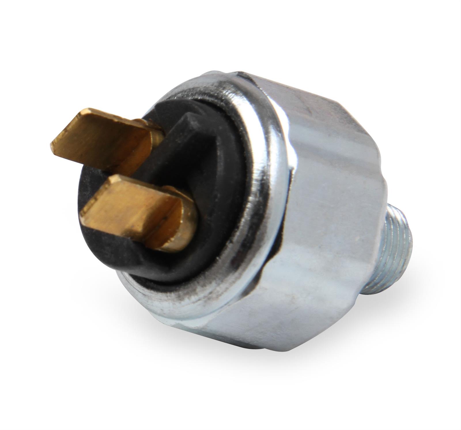 Earl's Performance Brake Light Switches 100186ERL Switch, Type, Fluid Pressure Activation, Momentary, Spade Terminal Type, Steel, Natural, Each