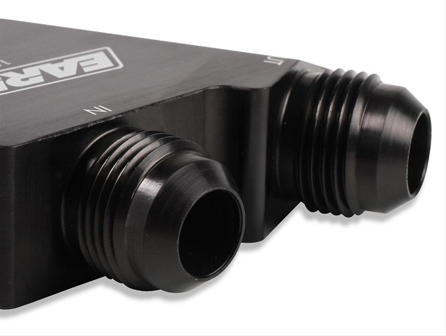 Earl's Performance Oil Cooler Adapters 1126ERL Adapter, Right Angle, -10 AN Inlet, -10 AN Outlet, Billet Aluminum, Black Anodized, Hardware, Each thumbnail 4