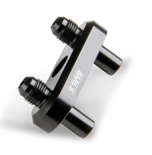 Earl's Performance Transmission Cooler Line Adapters 1128ERL Adapter, Billet Aluminum, Black Anodized, 6AN, 6L80, 6L90, 8L90E, Each thumbnail 9