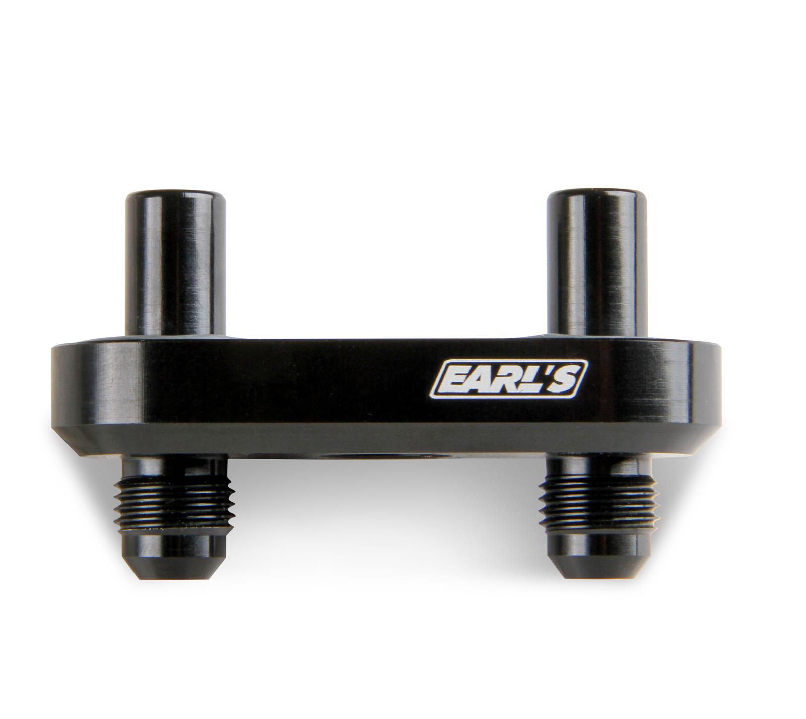 Earl's Performance Transmission Cooler Line Adapters 1128ERL Adapter, Billet Aluminum, Black Anodized, 6AN, 6L80, 6L90, 8L90E, Each thumbnail 4