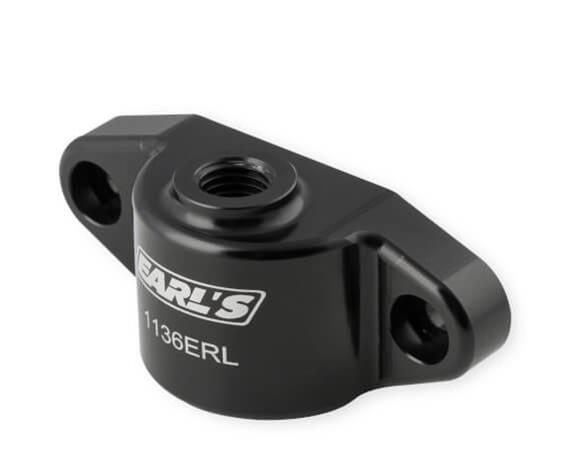 Earl's Performance Oil Cooler Block-Off Plates 1136ERL Plates, Aluminum, Black Anodized, Cadillac, Chevrolet, GMC, Each thumbnail 3