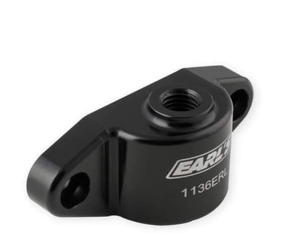 Earl's Performance Oil Cooler Block-Off Plates 1136ERL Plates, Aluminum, Black Anodized, Cadillac, Chevrolet, GMC, Each thumbnail 2