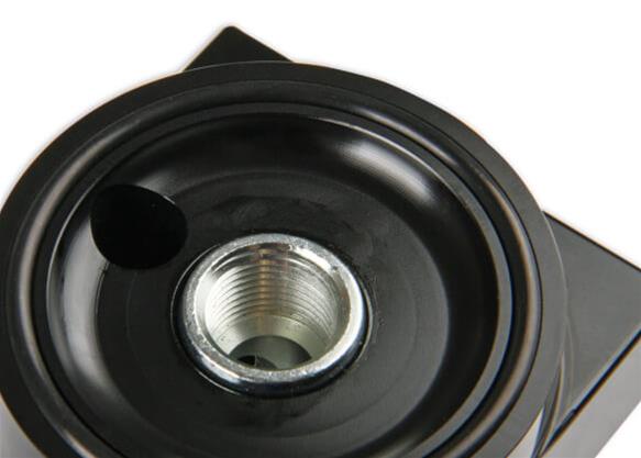 Earl's Performance Oil Cooler Adapters 1179ERL Filter Adapter, Remote Mount, -10 AN O-Ring Inlet, -10 AN O-Ring Outlet, 3/4-16 in. Nipple, Billet Aluminum, Black Anodized, Hardware, Each thumbnail 8