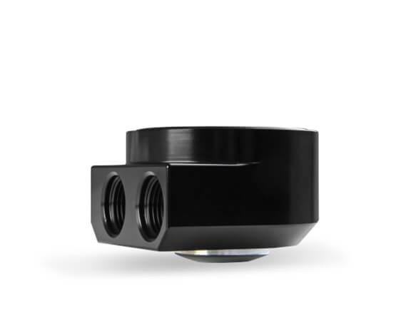 Earl's Performance Oil Cooler Adapters 1179ERL Filter Adapter, Remote Mount, -10 AN O-Ring Inlet, -10 AN O-Ring Outlet, 3/4-16 in. Nipple, Billet Aluminum, Black Anodized, Hardware, Each thumbnail 6