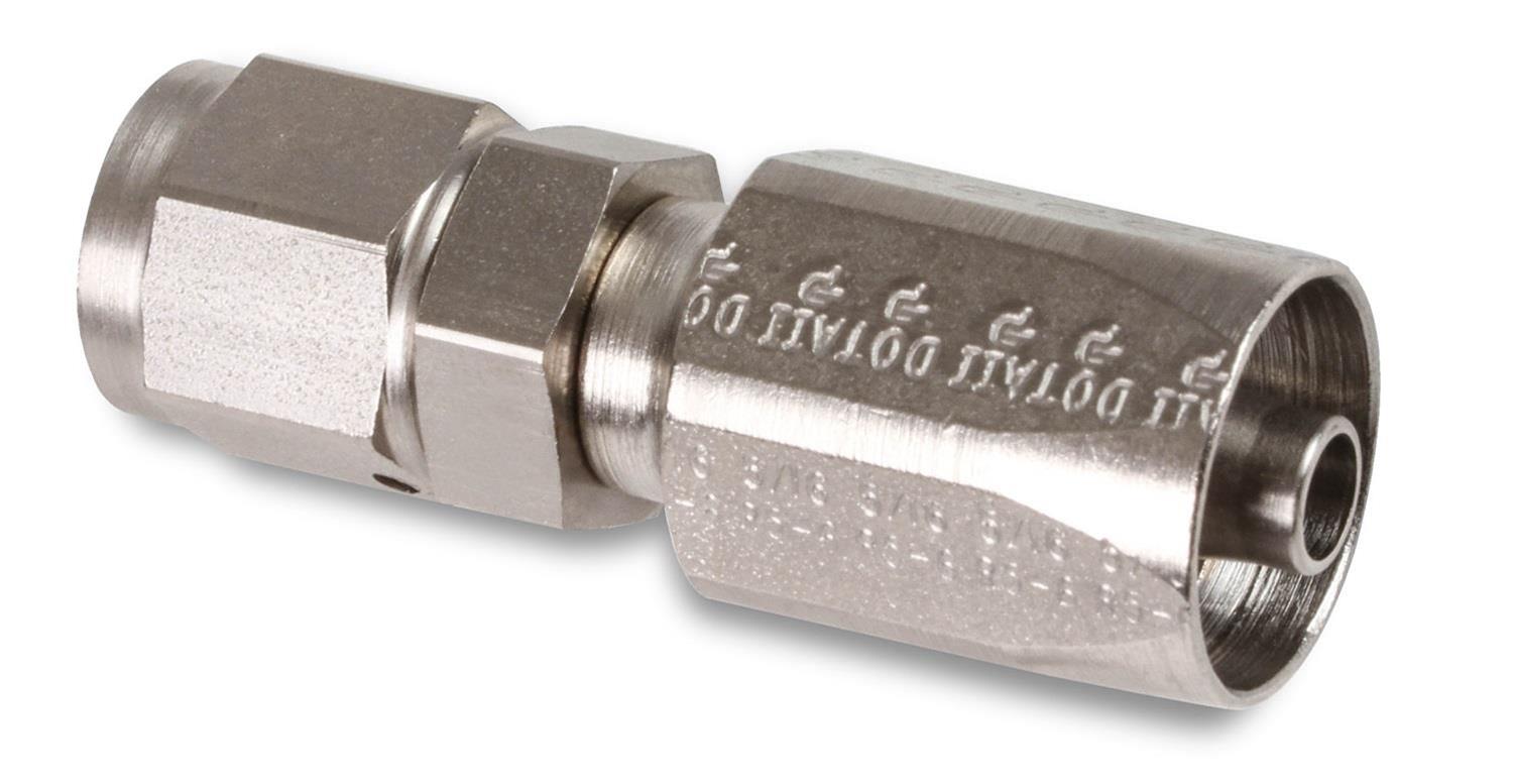 Earl's Performance Power Steering Hose Ends 130106ERL Fitting, End, Steering, Straight, -6 AN to -6 AN Female Thread, Steel, Zinc Plated, Each thumbnail 3