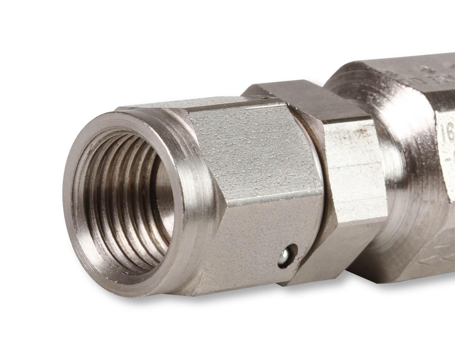 Earl's Performance Power Steering Hose Ends 130106ERL Fitting, End, Steering, Straight, -6 AN to -6 AN Female Thread, Steel, Zinc Plated, Each thumbnail 2