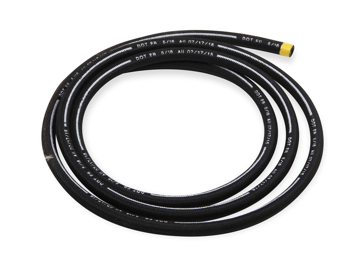Earl's Performance Power Steering Hose -6 AN 20 ft. 152006ERL Hose, Hose, Length, AN, Black, Braided Fiber, Each