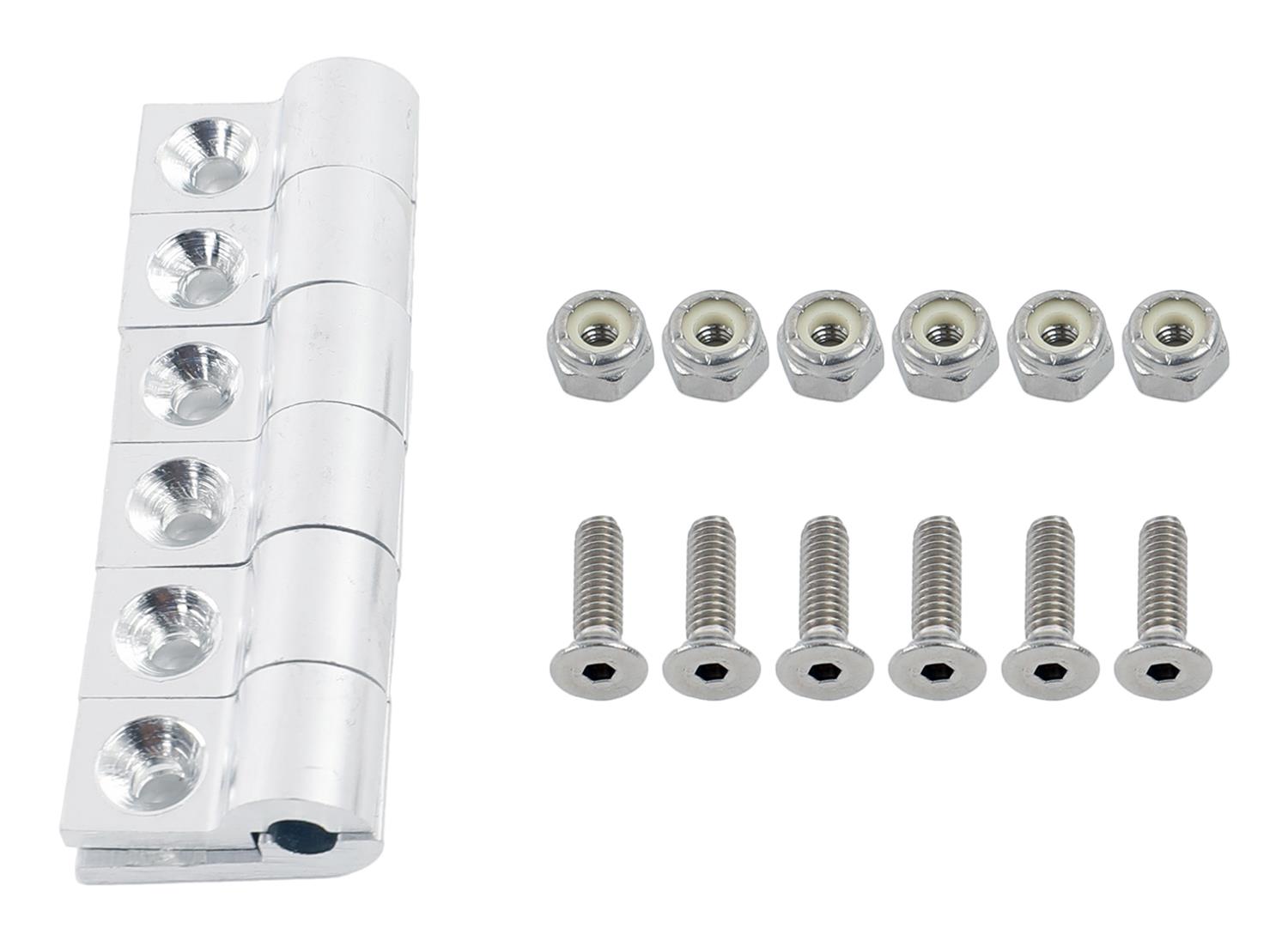 Earl's Performance Line Clamps 170203ERL Hose Mounting Clamps, Billet Aluminum, Polished, One .188 in. Diameter Hole, Set of 6