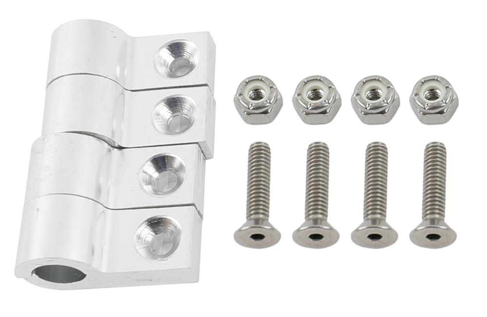 Earl's Performance Line Clamps 170206ERL Hose Mounting Clamps, Billet Aluminum, Polished, One .375 in. Diameter Hole, Set of 4