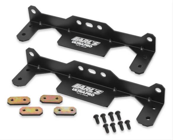 Earl's Performance UltraPro Oil Cooler Mounting Brackets 200ERL Kit, Aluminum, Black Anodized, UltraPro, Narrow, Kit thumbnail 4
