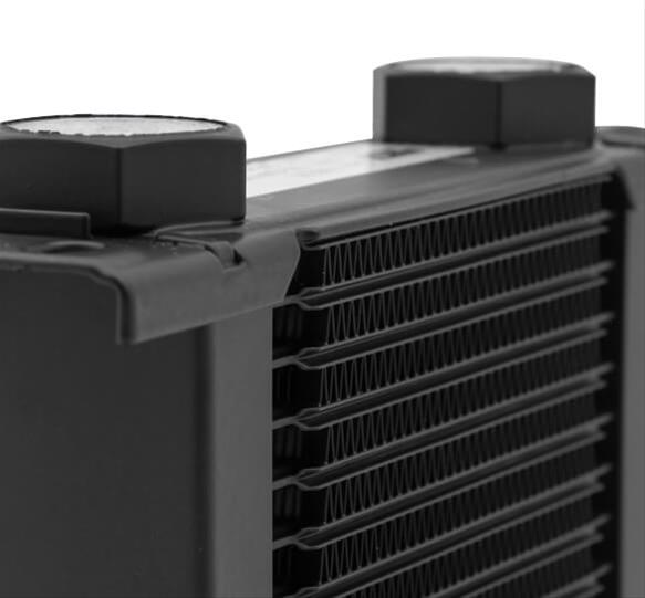 Earl's Performance UltraPro Oil Coolers 210ERL Fluid Coolers, UltraPro, 10-Row, Stacked Plate, 3.00 in. Height, Aluminum, Black, -10 AN O-Ring Female Ports, Oil, Transmission, Differential, Each thumbnail 2