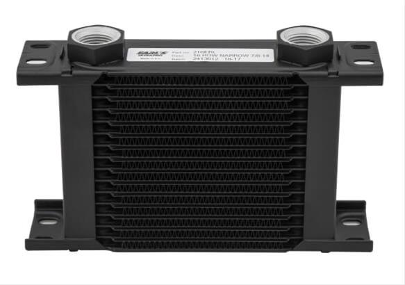 Earl's Performance UltraPro Oil Coolers 210ERL Fluid Coolers, UltraPro, 10-Row, Stacked Plate, 3.00 in. Height, Aluminum, Black, -10 AN O-Ring Female Ports, Oil, Transmission, Differential, Each thumbnail 5