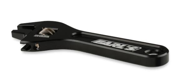 Earl's Performance AN Adjustable Wrenches 230351ERL Wrench, Adjustable, Aluminum, Black Anodized, 5.500 oz., -3 to --8 AN, 7.200 oz., -3 to -12 AN, Pair thumbnail 6