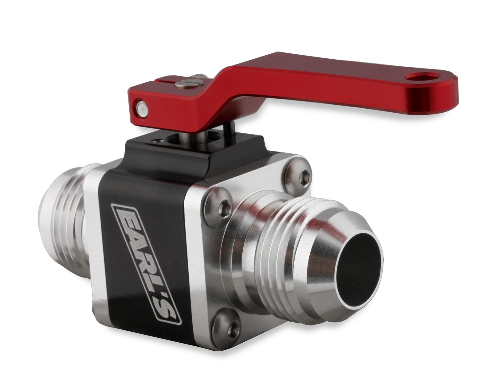 Earl's Performance UltraPro Ball Valves 230512ERL Valve, -12 AN Male to -12 AN Male, Aluminum, Black/Clear Anodized, Each thumbnail 3