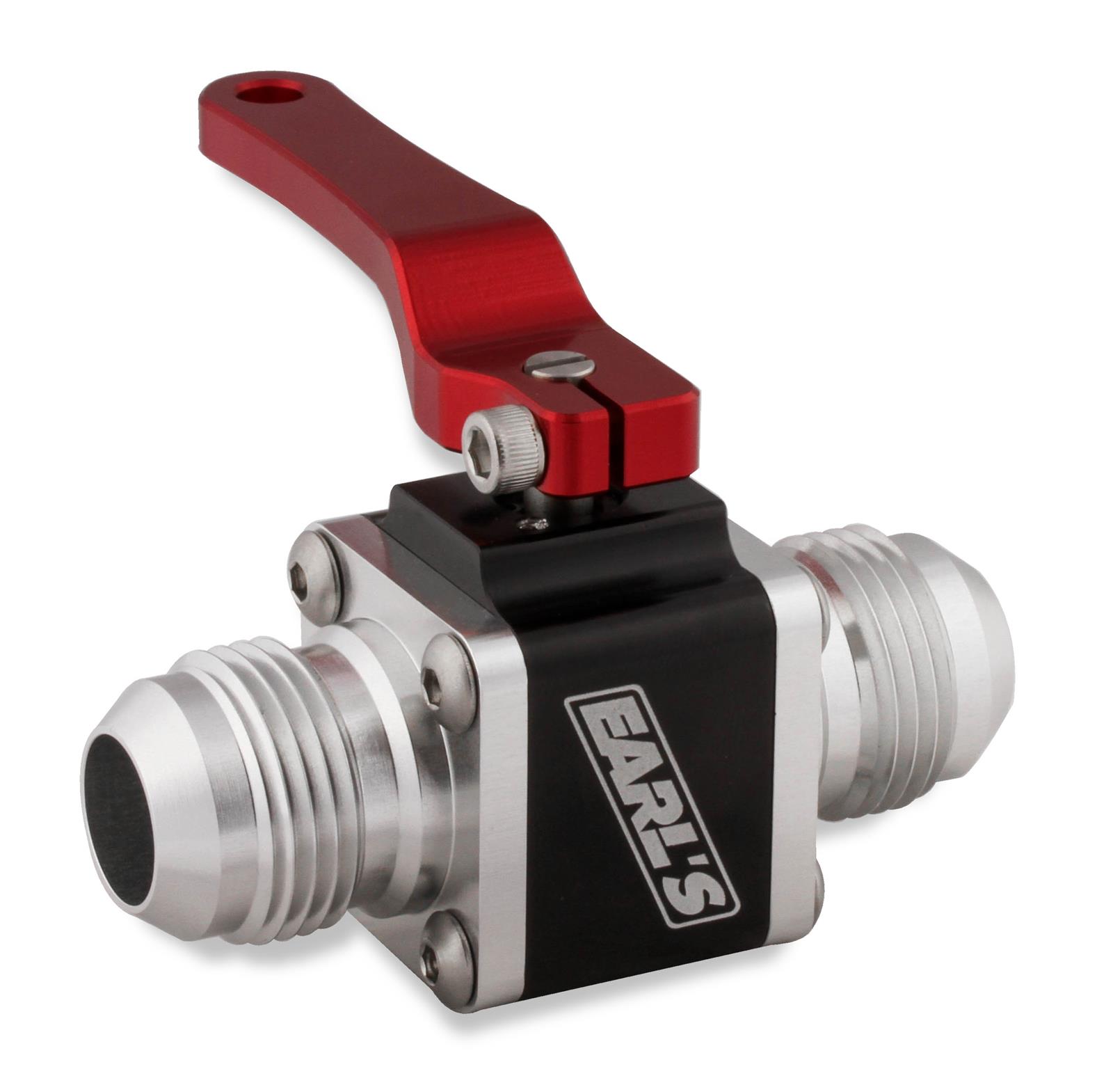 Earl's Performance UltraPro Ball Valves 230512ERL Valve, -12 AN Male to -12 AN Male, Aluminum, Black/Clear Anodized, Each