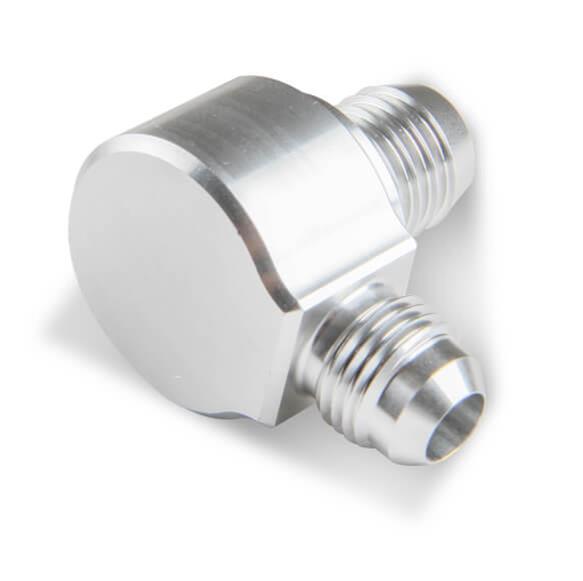 Earl's Performance Brake Booster Check Valves 252006ERL Valve, Aluminum, Clear Anodized, -6 AN, Hose Barb, Each