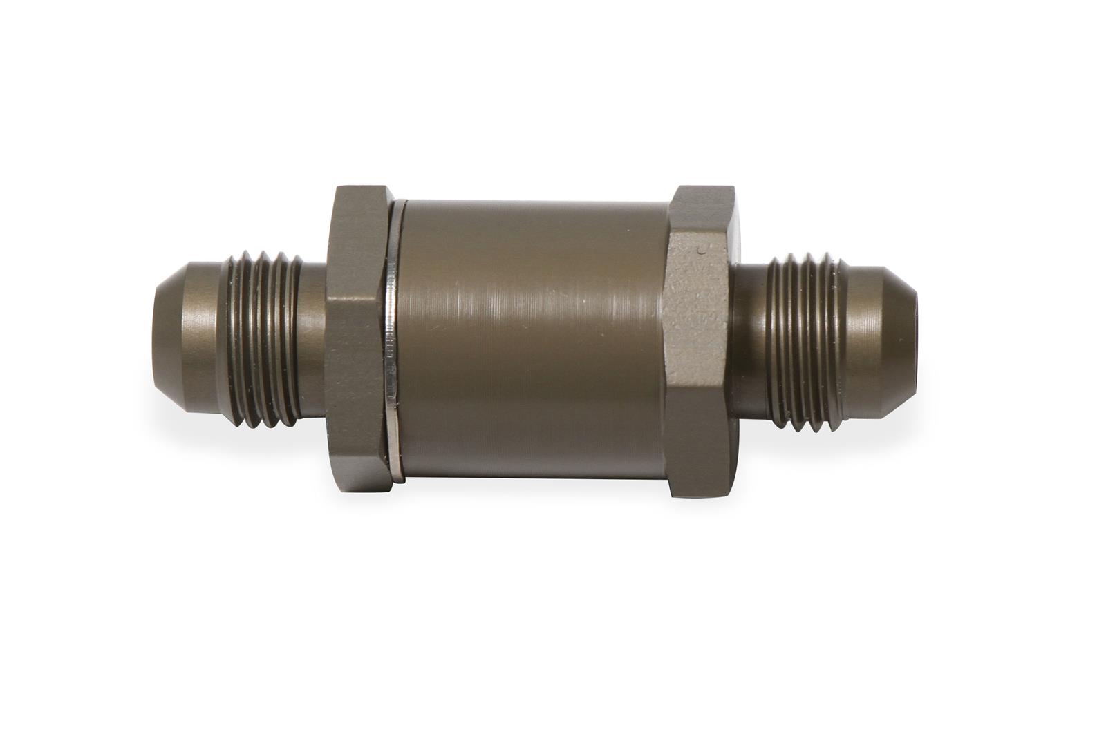Earl's Performance Check Valves 253006ERL Fuel Valve, Natural, Aluminum, -6 AN Male to -6 AN Male, Each thumbnail 5