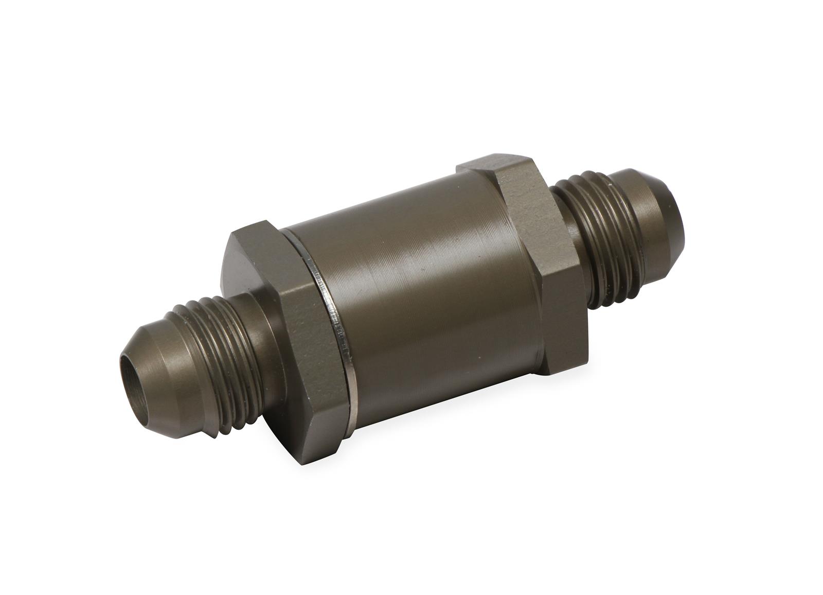 Earl's Performance Check Valves 253006ERL Fuel Valve, Natural, Aluminum, -6 AN Male to -6 AN Male, Each thumbnail 3