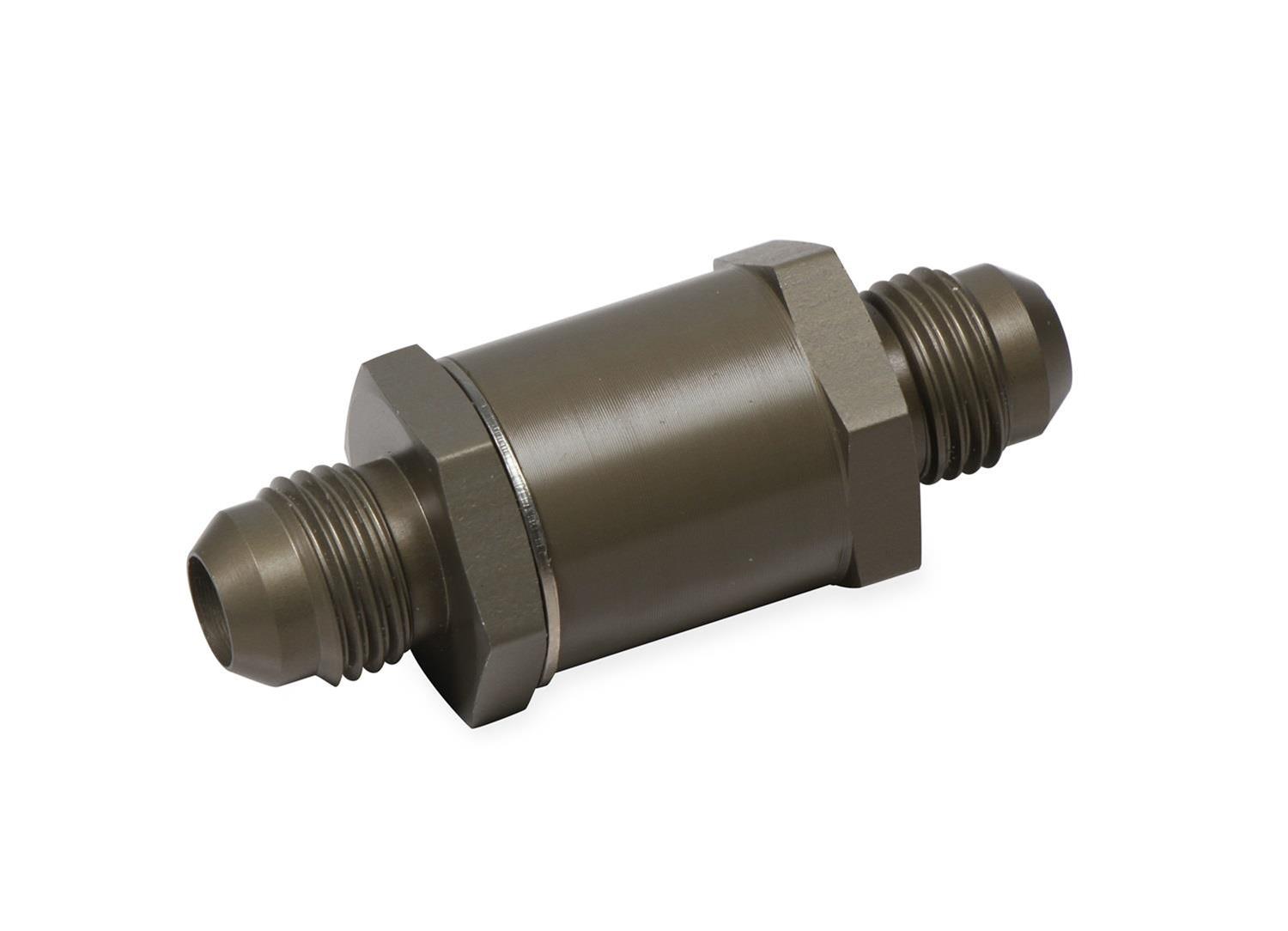 Earl's Performance Check Valves 253008ERL Fuel Valve, Natural, Aluminum, -8 AN Male to -8 AN Male, Each thumbnail 2