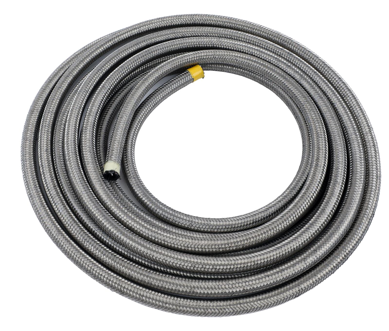 Earl's Performance Auto-Flex Hose -6 AN 20 ft. 320006ERL Hose, Auto-Flex, Braided Stainless Steel, AN, Length, Each