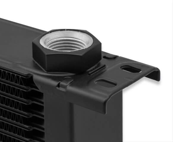 Earl's Performance UltraPro Oil Coolers 416ERL Fluid Coolers, UltraPro, 16-Row, Stacked Plate, 4.80 in. Height, Aluminum, Black, -10 AN O-Ring Female Ports, Oil, Transmission, Differential, Each thumbnail 3