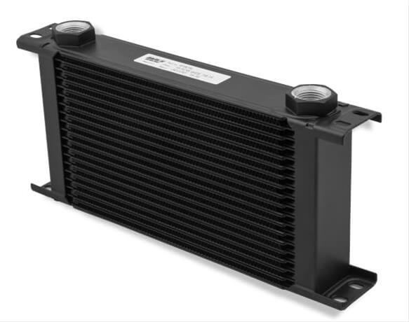 Earl's Performance UltraPro Oil Coolers 416ERL Fluid Coolers, UltraPro, 16-Row, Stacked Plate, 4.80 in. Height, Aluminum, Black, -10 AN O-Ring Female Ports, Oil, Transmission, Differential, Each thumbnail 4