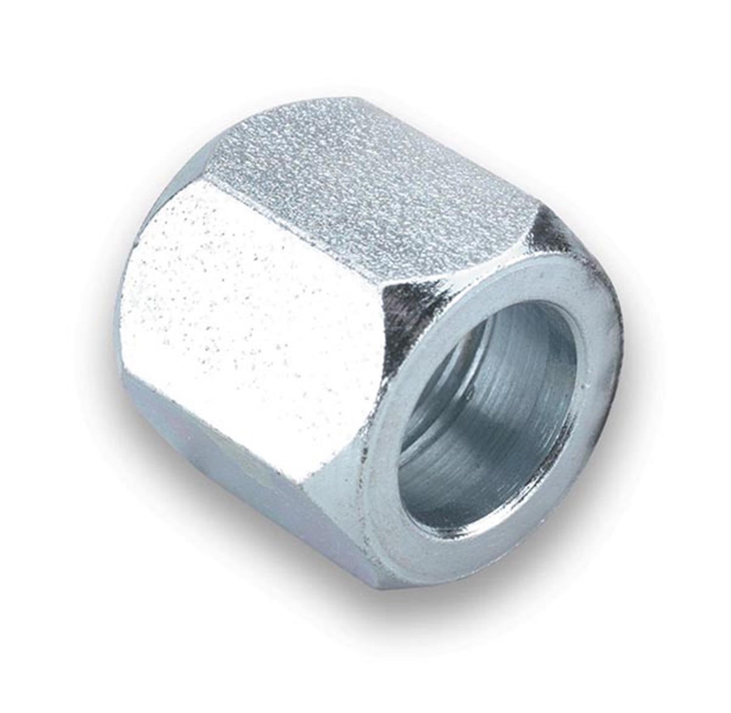 Earl's Performance Tube Nuts 561803ERL Fitting, Nut, -3 AN, Steel, Zinc Plated, Pair