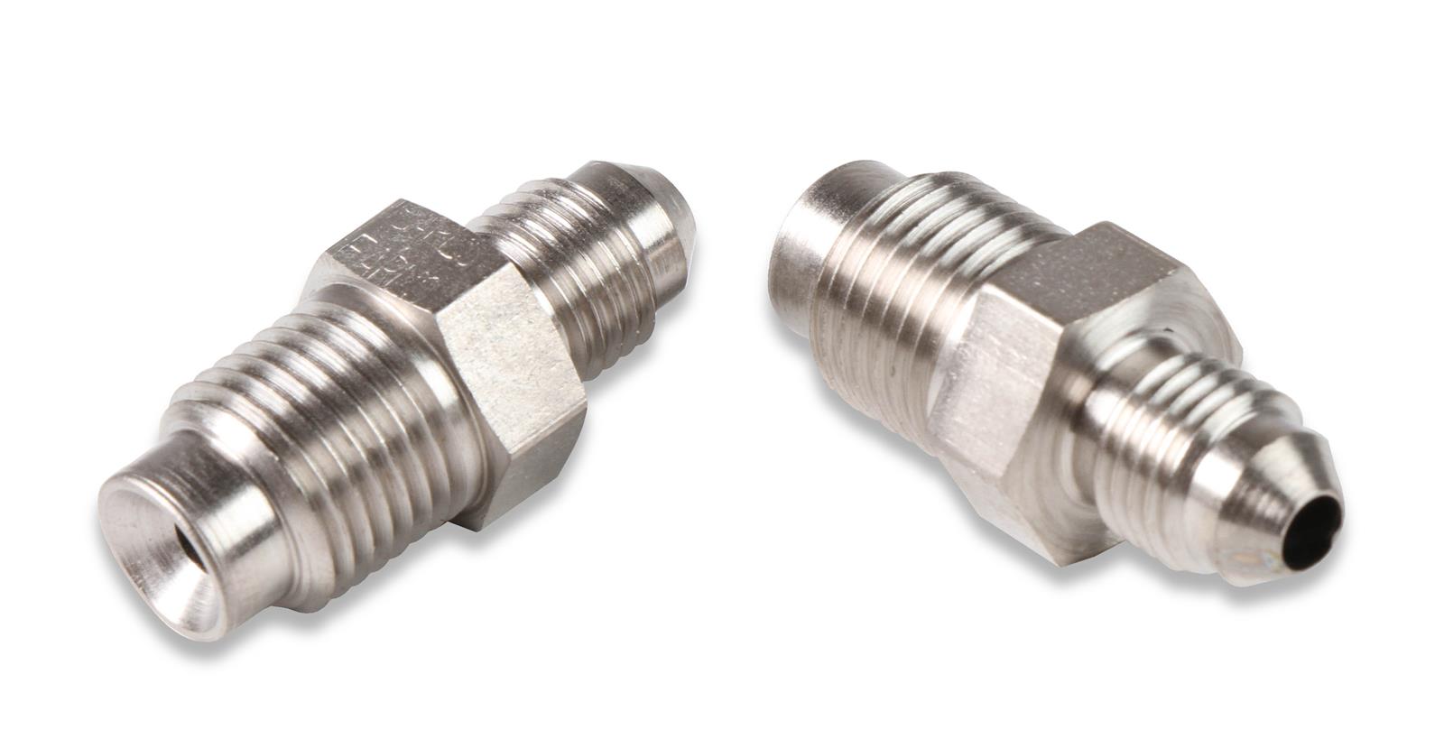 Earl's Performance AN to Inverted Flare Adapter Fittings 562048ERL Fitting, Adapter, Flare, Straight, Steel, Nickel Plated, -3 AN, 9/16-18 in. Flare, Pair thumbnail 4