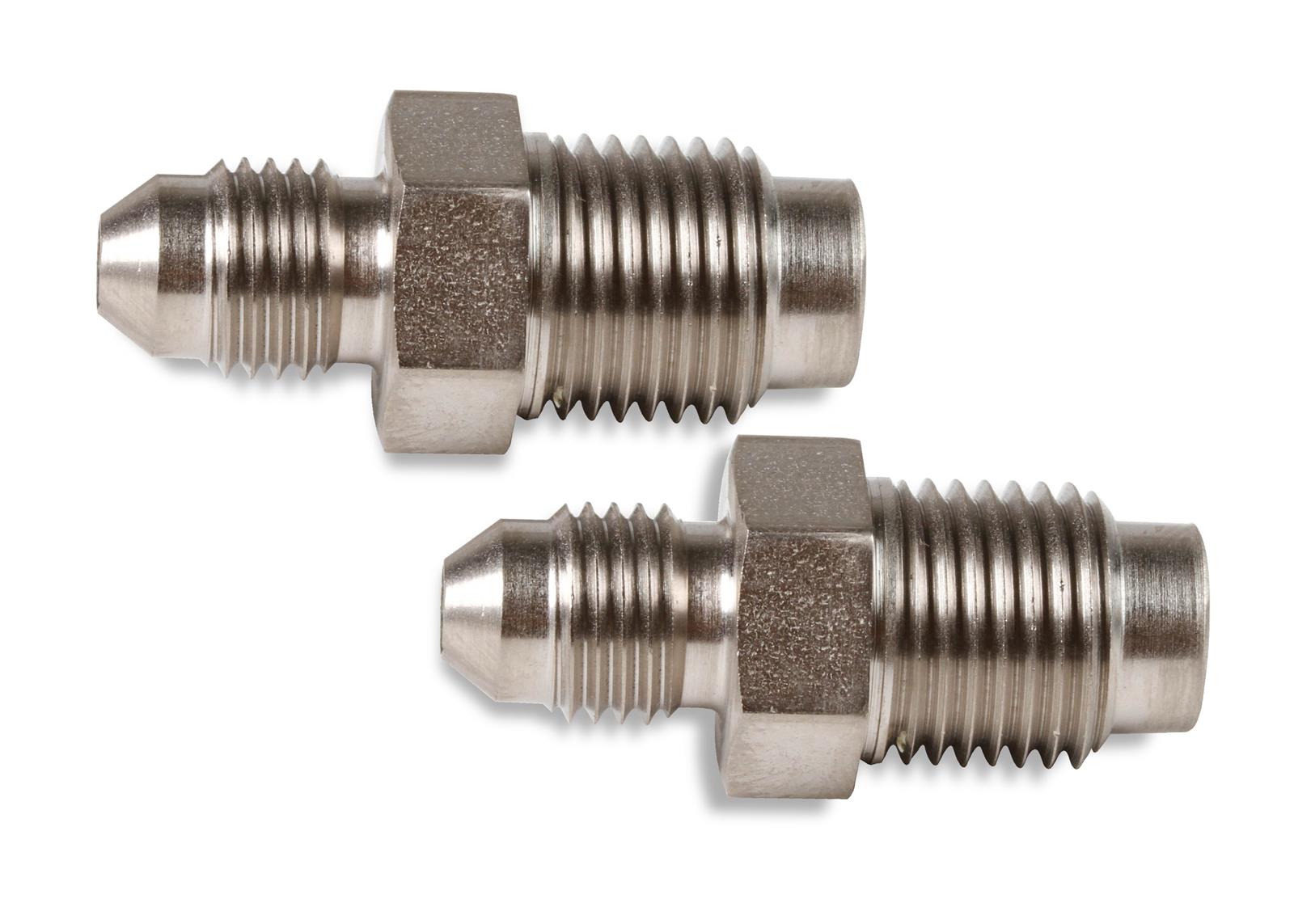 Earl's Performance AN to Inverted Flare Adapter Fittings 562046ERL Fitting, Adapter, Flare, Straight, Steel, Nickel Plated, -3 AN, 1/2-20 in. Flare, Pair thumbnail 3