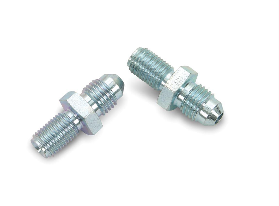 Earl's Performance Brake System Adapters 591982ERL Fitting, Adapter, -4 AN to 3/8-24 in. Inverted Flare Long, Steel, Nickel Plated, Pair thumbnail 2