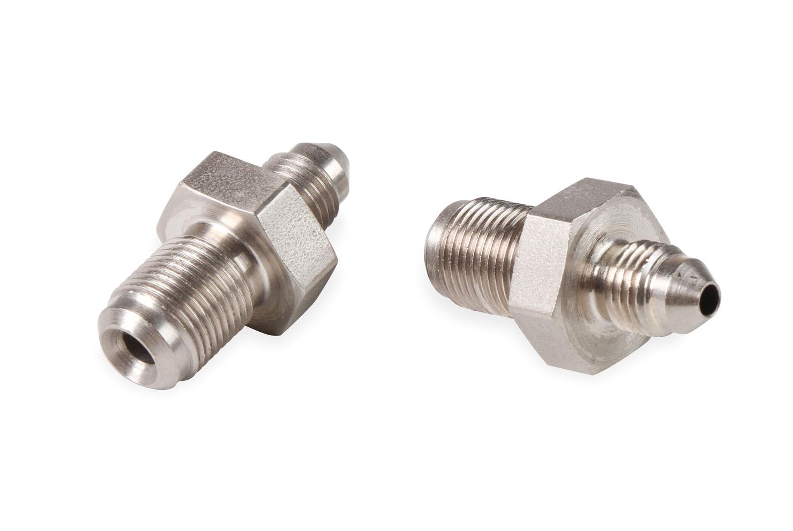 Earl's Performance AN to Metric Adapter Fittings 592053ERL Fitting, Adapter, Threads, Straight, Steel, Nickel Plated, -3 AN, M12 x 1.0, Pair thumbnail 4
