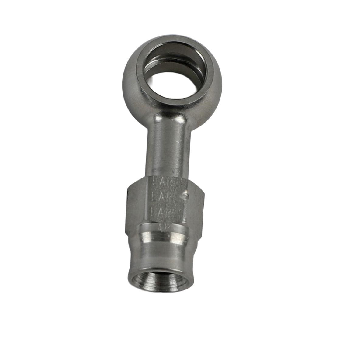 Earl's Performance Speed-Seal Hose Ends 600793ERL Fitting, End, Speed-Seal, Straight, -3 AN Hose, 10mm Banjo, Stainless Steel, Natural, Each
