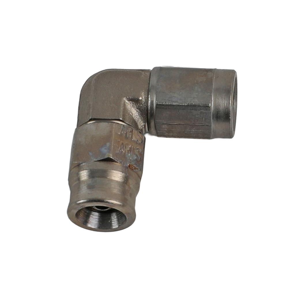 Earl's Performance Speed-Seal Hose Ends 608903ERL Fitting, End, Speed-Seal, 90 Degree, -3 AN Hose, -3 AN Female, Steel, Zinc Plated, Each