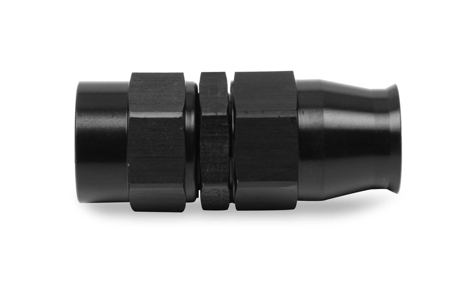 Earl's Performance UltraPro Hose Ends 620108ERL End, UltraPro, Straight, -8 AN Size, Reusable Swivel, Aluminum, Black Anodized, Each