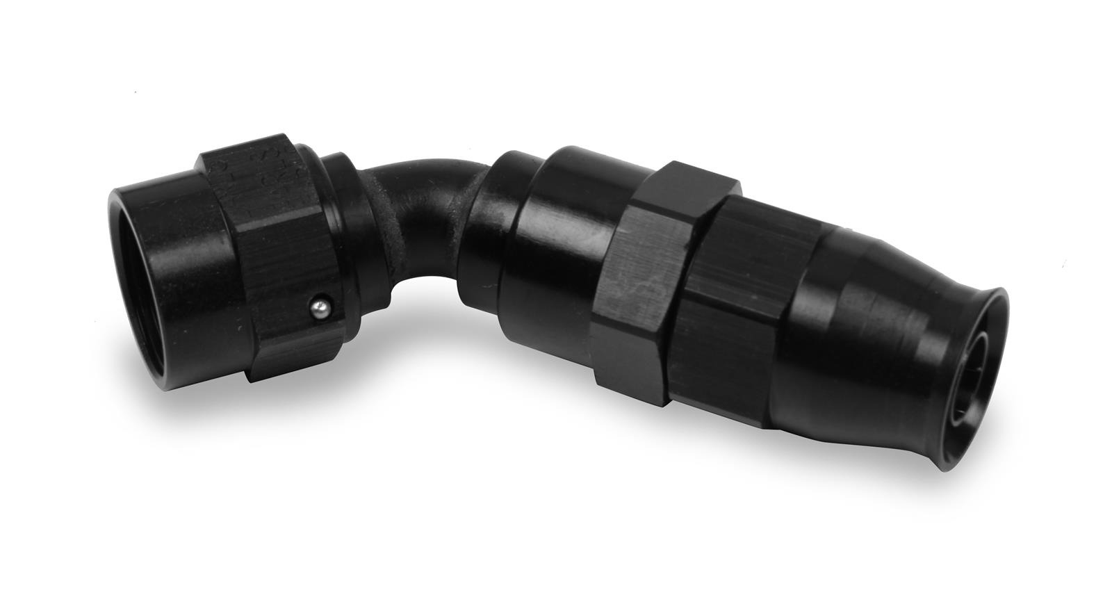 Earl's Performance UltraPro Hose Ends 624610ERL Ends, UltraPro, Reusable Swivel, 45 degree, -10 AN Size, Aluminum, Black Anodized, Each