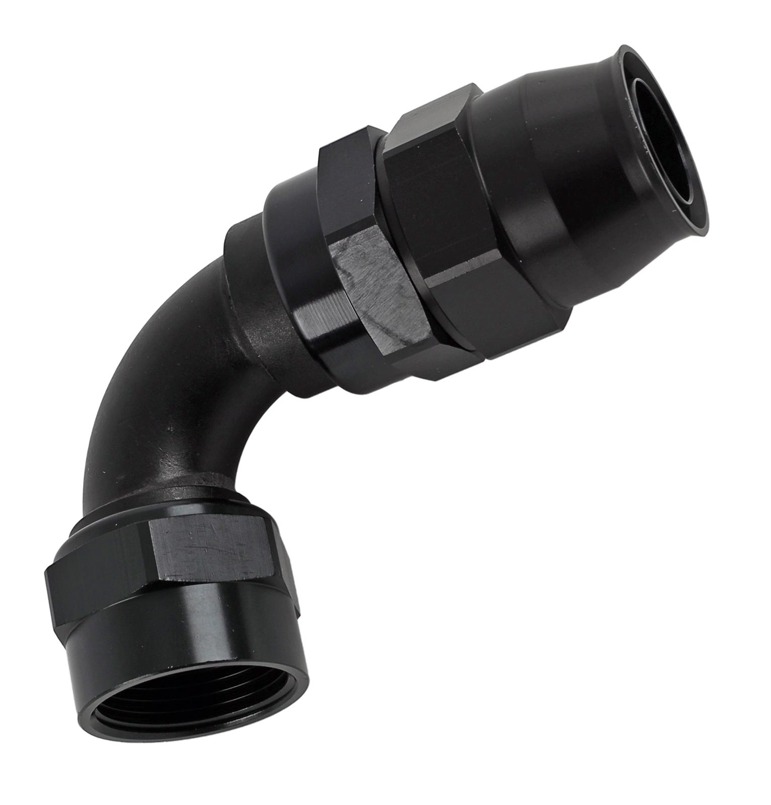 Earl's Performance UltraPro Hose Ends 629116ERL Ends, UltraPro, Reusable Swivel, 90 degree, -16 AN Size, Aluminum, Black Anodized, Each