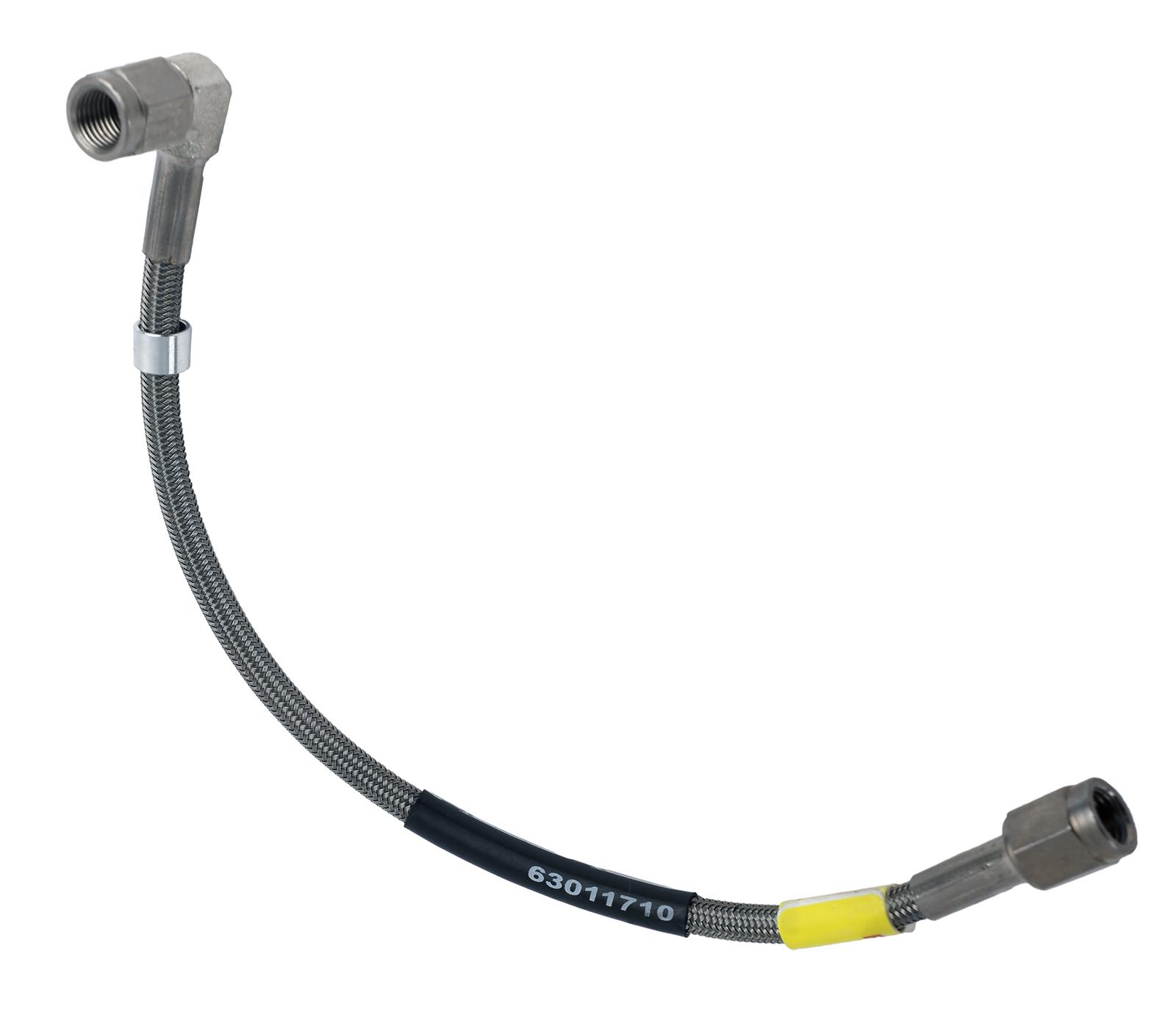 Earl's Performance Speed-Flex Brake Lines 63011710ERL Line, Speed-Flex, Braided Stainless Steel, 10 in., -3 AN 90 Degree Female, -3 AN Straight Female, Each