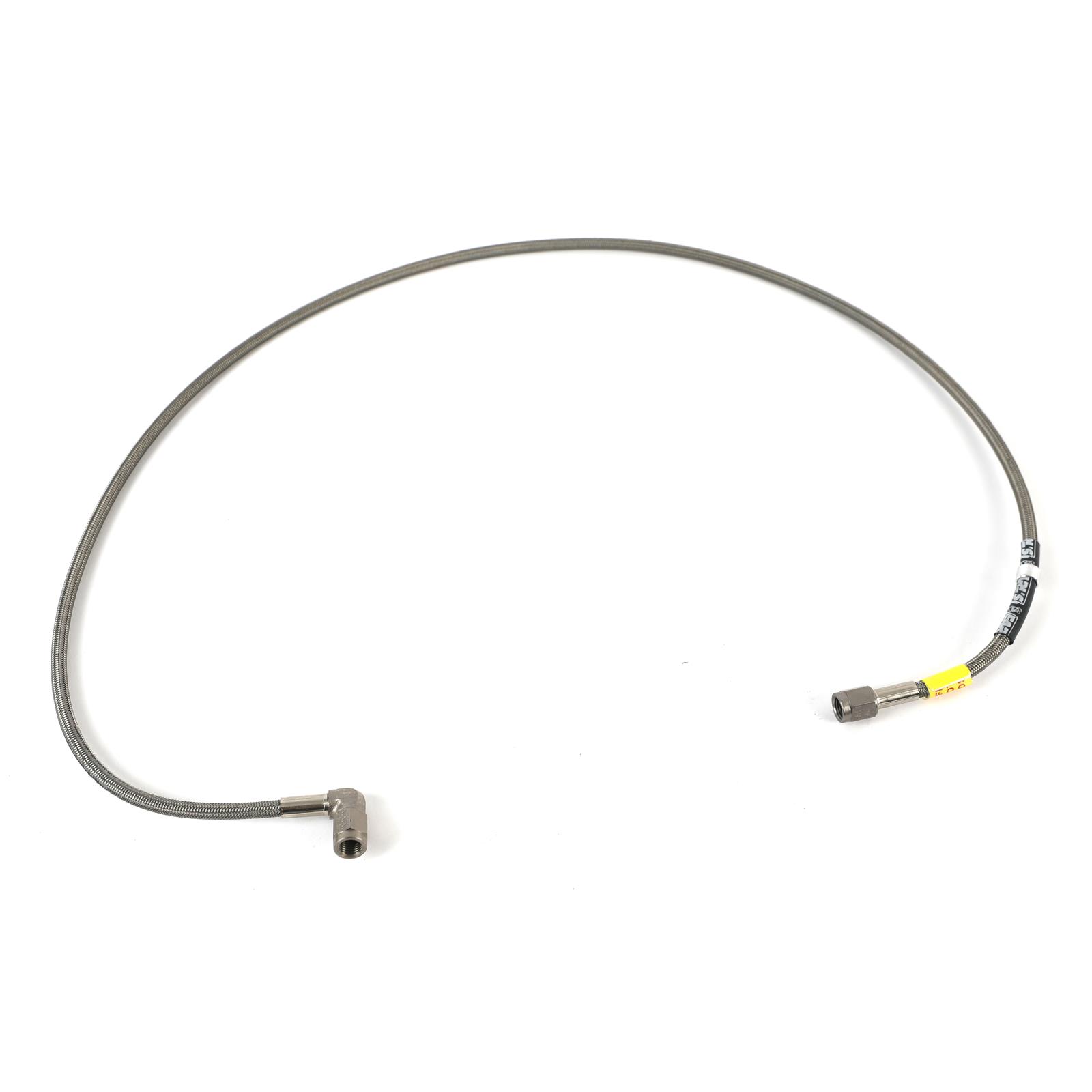 Earl's Performance Speed-Flex Brake Lines 63011740ERL Line, Speed-Flex, Braided Stainless Steel, 40 in., -3 AN 90 Degree Female, -3 AN Straight Female, Each
