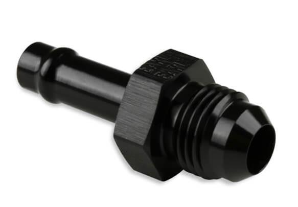 Earl's Performance Vapor Guard Hose Ends 740156ERL Fitting, Adapter, NPT to Barb, Straight, Billet Aluminum, Black Anodized, 5/16 in., 5/16 in. Barb, Each thumbnail 3
