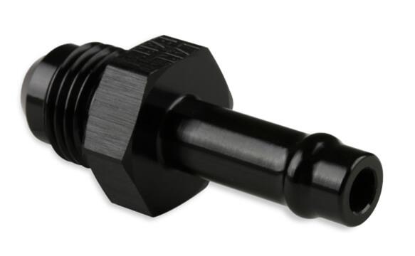 Earl's Performance Vapor Guard Hose Ends 740156ERL Fitting, Adapter, NPT to Barb, Straight, Billet Aluminum, Black Anodized, 5/16 in., 5/16 in. Barb, Each thumbnail 4