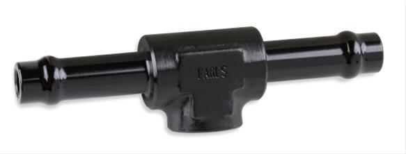 Earl's Performance Vapor Guard Tee Adapter Fittings 782461ERL Fitting, Adapter, 3/8 in. Hose Barb, 3/8 in. Hose Barb, 1/8 in. NPT Female Threads, Aluminum, Black Anodized, Each thumbnail 3