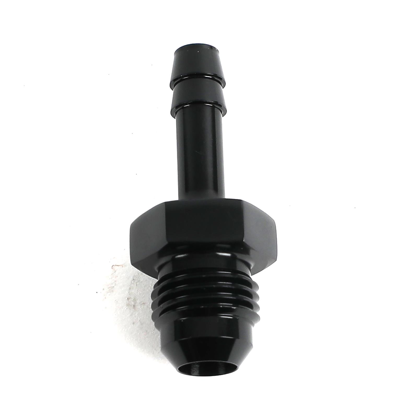Earl's Performance Vapor Guard Hose Ends 799000ERL End, Guard, Straight, 1/4 in. Size, Barb, -6 AN Male Threads, Billet Aluminum, Black Anodized, Each